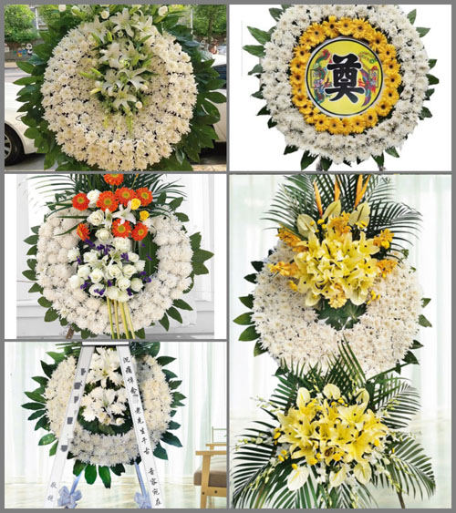 广东梅州市兴宁市兴田街道河背村花圈速递