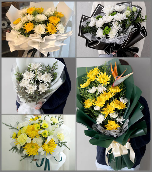 广东梅州市兴宁市兴田街道河背村白事花束代送
